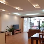 Spacious 1 – bedroom apartment with balcony in Van Cao street, Ba Dinh district for rent