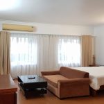 Spacious studio apartment in Van Cao street, Ba Dinh district for rent